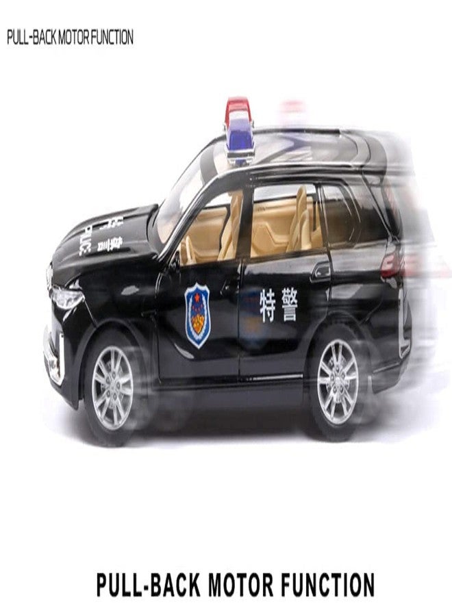 SELLMONK 1:32 BMW Police Metal Toy Car with Openable 6 Doors Light Music Boys Gifts Toys for Kids Above 2 Years Multicolour Pack of 1 (34 - Image 3